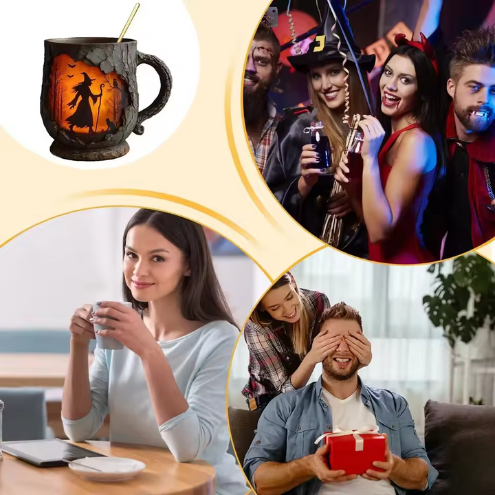 Artystyczny kubek 3D „Halloween – Czarownica”